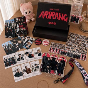 B.T.S A.R.I.R.A.N.G Album Gift Box | Tour Photo Card Sticker Lanyard Set for A.R.M.Y