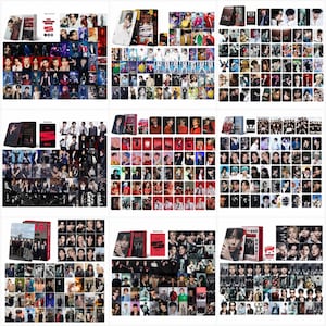 B.T.S A.R.I.R.A.N.G 55-Piece Photocard Set, Red and Black OT7 Lomo Cards, Member Photo Collection, Gift for A.R.M.Y