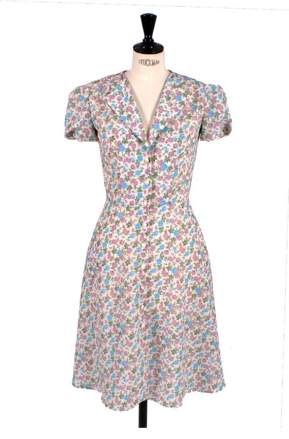 1940s style tea dress