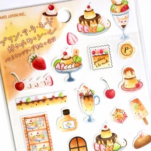 Cinta adhesiva dorada J Kamio Japan Kawaii: Dulces, amarillo, fantasía, cielo, tarjetas, regalos, estrellas, capricho, astronomía, pudín de kiwi