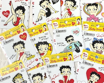Betty Boop Deco Sticker CHOICE: Japanese High Quality Vinyl Cute Boop-Oop-a-Doop Pin Up 1930 UV Water Proof Made in Japan