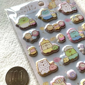 J Kawaii Japan San-x Sarafuni Sticker Sheet Assort Puffy Sumikko Gurashi 2022 Minna de Kotorikko All Pet Birds Cockatiel Parakeet Budgie