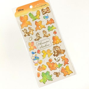 Kawaii Japan Sticker Sheet: Tracing Gold Disney Serie CHIP N DALE Friends Partner Brothers Genuine Licensed Zeitplan