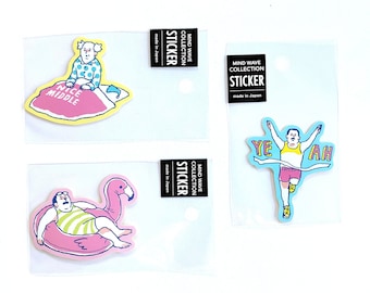 Mind wave Deco Sticker: Japanese High Quality Vinyl Sticker OLD FART UV Resistant Water Proof Made in Japan