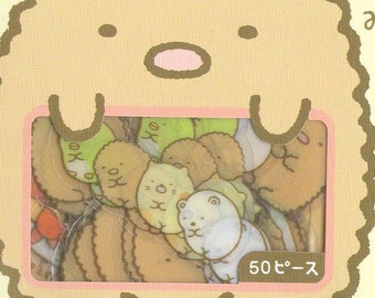 Kawaii Japan Sticker Flake Assort: Sumikko Gurashi 2013 Original Tonkatsu Cat Penguin Genuine Sanx Made in Japan Classic Super Rare
