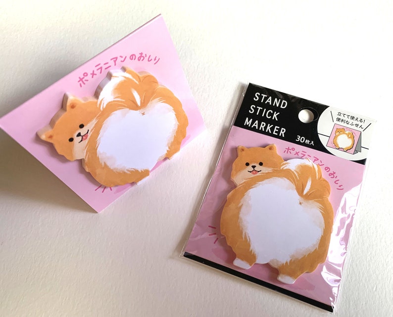 Novelty Sticky Tab Mind Wave TAN HAMSTER Bum Booty Goofy Butt Tan Rodent Little Pet First Pet Schedule Note Office Gift image 5