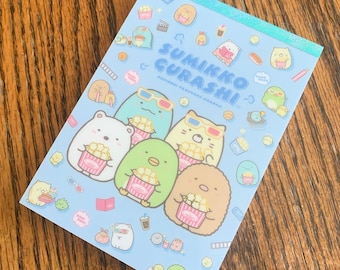 Kawaii japon grand bloc-notes avec autocollants San x véritable sous licence Sumikko Gurashi 2021 cinéma Sumikkogurashi cinéma