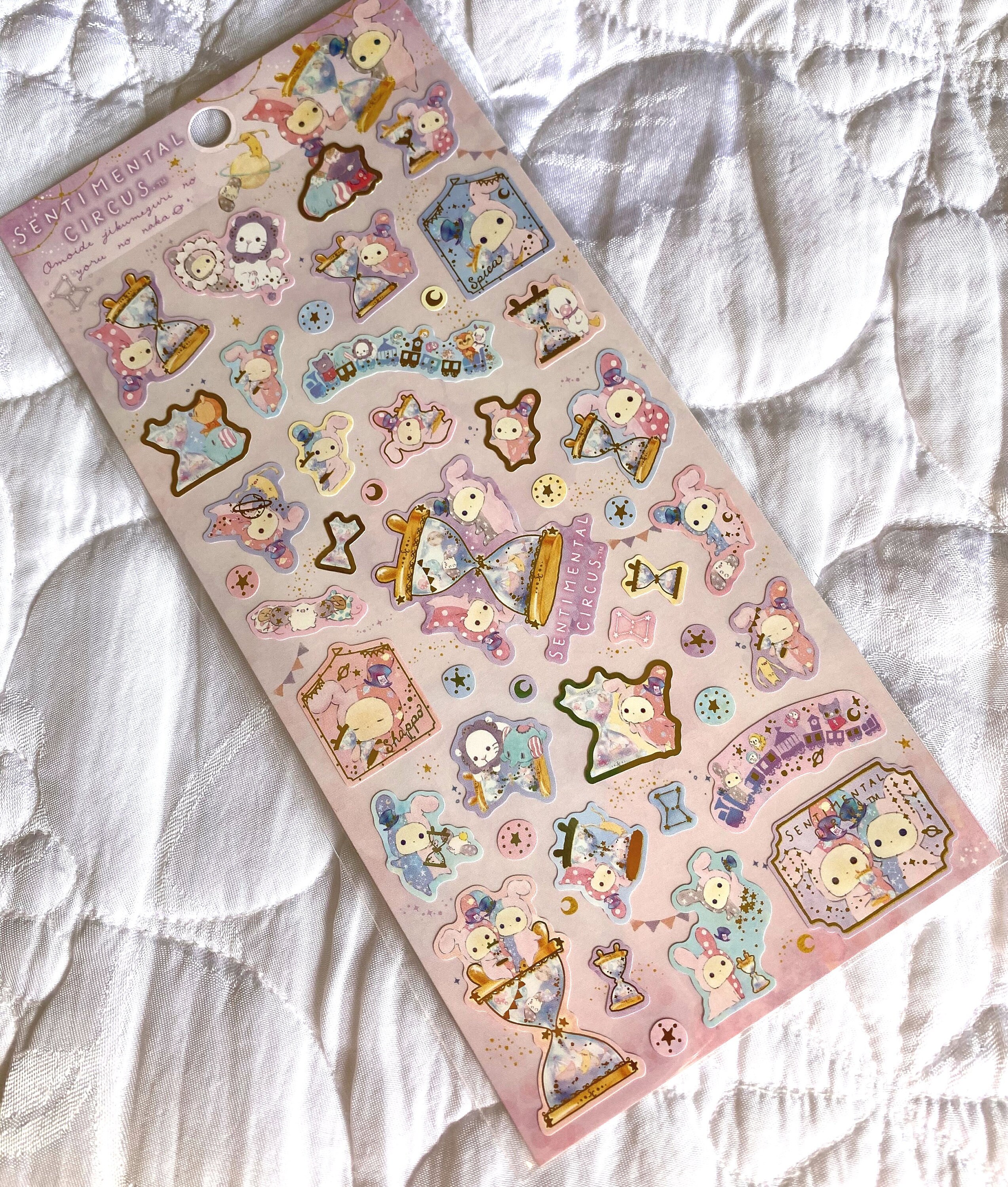 C Kawaii Japan Sticker Sheet Assort: San-x Sentimental