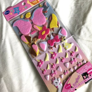 Japón hoja pegatina assort lindo modelo 2 hojas EAR STICKERS Disney Classic Marie Aristocats Miss Bunny Bambi para foto Carta Deco