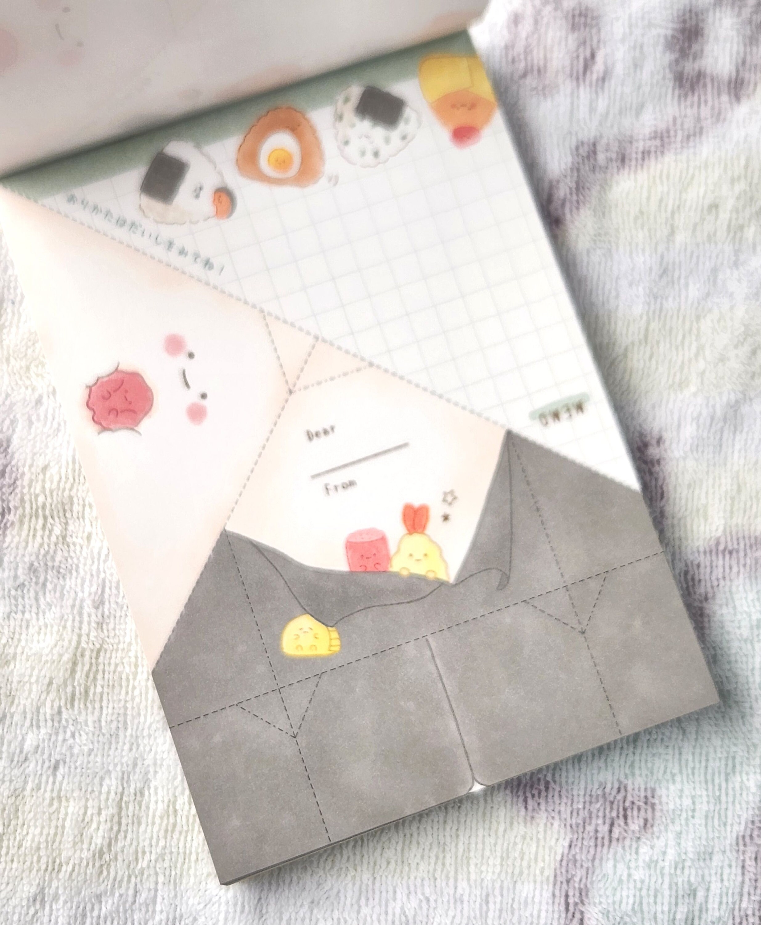 かわいいクルックスビッグメモ帳：遊べるアクティビティメモおにぎり