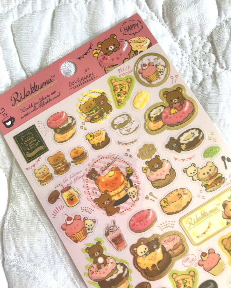 New 100pcs San-x Rilakkuma Food Grade Materials Bags for Gift Candy Cookie Bags