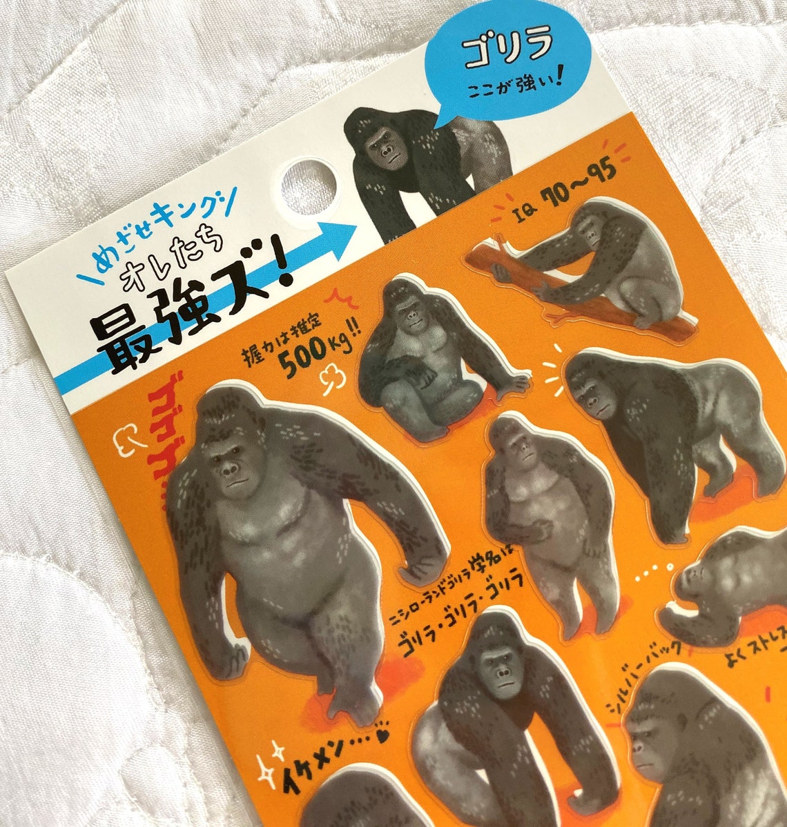 Novelty Japan Sticker Sheet Assort Illustrated Animal Etsy