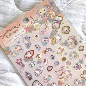 Kawaii Japan Sticker Sheet Assort: RARE San-x Sentimental Circus 2018 SHEEP Costume Shappo Sleepy Time Limited Edition