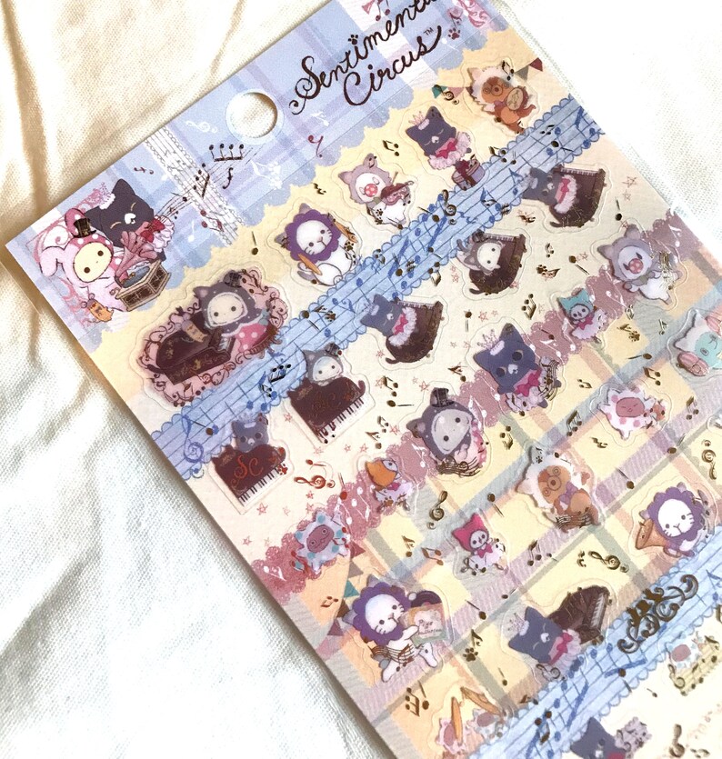 Sentimental Circus Stickers Sheet Candy House Kawaii Stationery Japan SAN-X