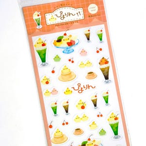 J Rare Japan Stickervel Assortiment: BABY Piyorin Furukawa Love Schattig ontwerp Cartoon snoep cafékostuum Cheer up Chick Pastel
