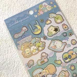 Kawaii Japan Sticker Sheet Bundle: NEU Sumikko Gurashi 2021 Starry Night Play Angel Stars Night Celestial Heavenly Telespect Space