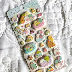 Kawaii Japan Sticker Bogen Assort Puffy Sumikko Gurashi Fancy Tapioca Freizeitpark Rummelplatz Freunde Regenbogen Party 2020 DIY-Deko Rare