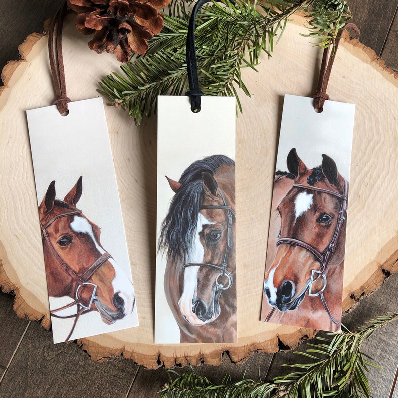 Illustrated Bookmark Trio. Horse Lover's. image 1