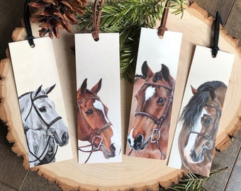 Illustrated Bookmarks. Horse Lover's Four Pack.