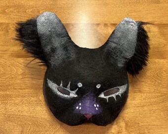 Black Therian Cat Mask