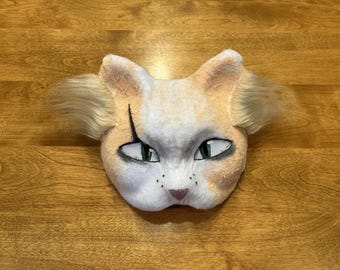 Orange Therian Cat Mask