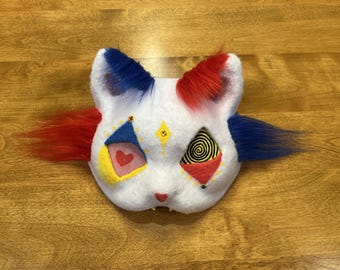 Clown Therian Cat mask