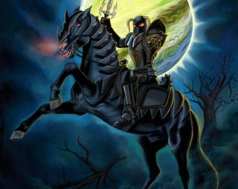 8x10 Signed Heavy Metal Evil Knight Print