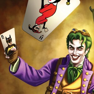 Signed 8.5 X 11 Steampunk Joker Glossy Print by Sandra - Etsy