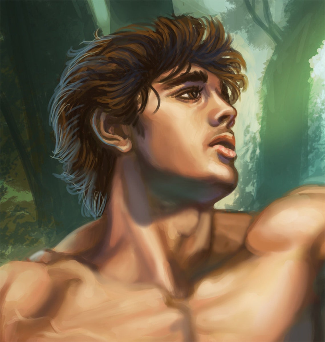 8.5 X 11 Signed Erotic Adam and Eve in the Garden of Eden Print - Etsy