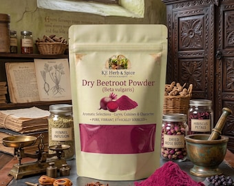 Dry Beetroot Powder, Vivid Magenta Botanical Dye, Chukandar Dust, Baking, Face Mask