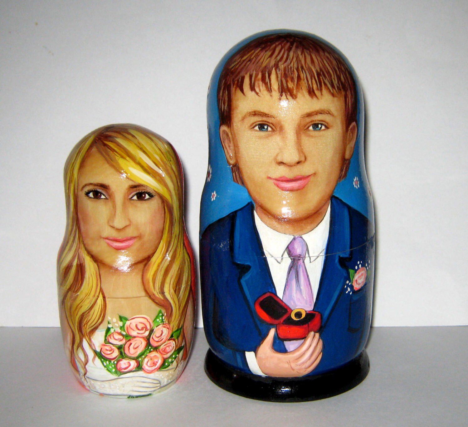 Personalized Wedding dolls Custom nesting doll / by photo Etsy