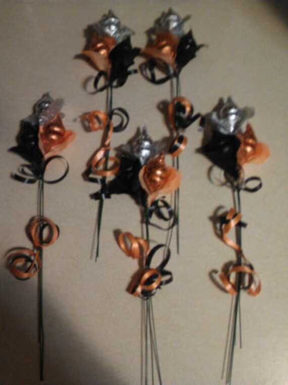 Items similar to Hershey's Chocolate Kiss Roses, Custom Made to Order