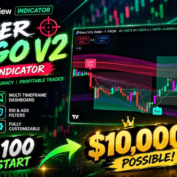 Indicateur de trading scalping | Alertes Achat Vente pour le Trading | Actions cryptographiques en or Forex | TradingView Hacks
