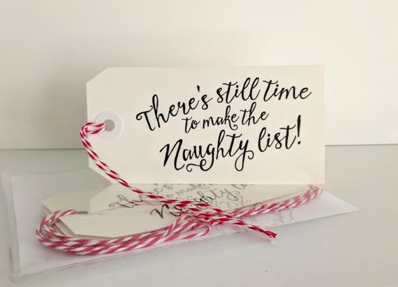 gift tags santa naughty