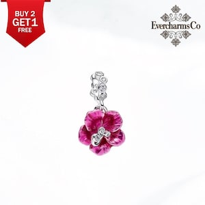 Pandora Hibiscus Charm - Etsy