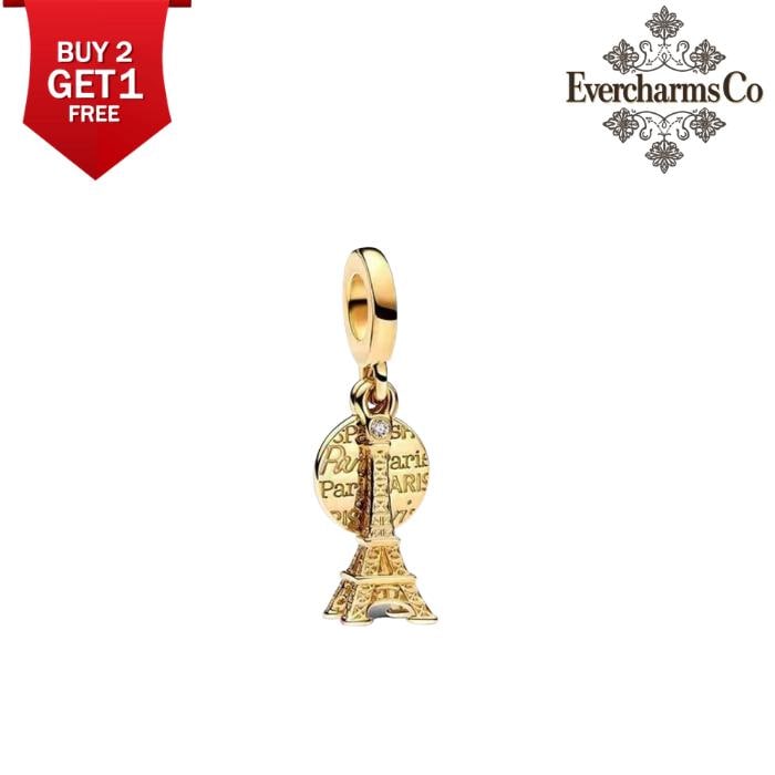 最終値下げ [現地購入]Pandora エッフェル塔 ゴールドチャーム Pandora Charm Gold Plated Eiffel Tower - Etsy