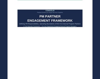 PM Rahmen für Partner Engagement — Vorlage für IT-Lieferanten-Manage ment im rank etshaus | Bearbeitbar .docx
