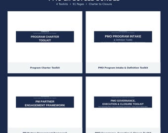 PMO Lifecycle Bundle - Umfassendes IT PMO-Toolkit für das Apothekenwesen | Bearbeitbares Wort .docx