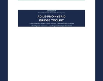 Agiles PMO Hybrid Toolkit — IT-Projektmanagment Vorlage im rankreich | Bearbeitbares Wort .docx
