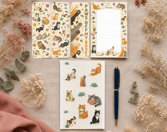 Kittens Bundle Set: Notepad, Bookmarks and Stickers