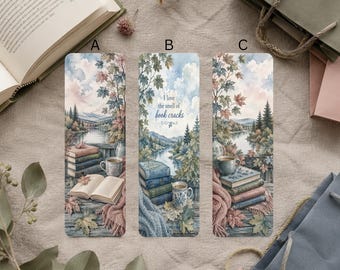 Cozy Autumn Reading Bookmarks: Fall Book Lover Gift