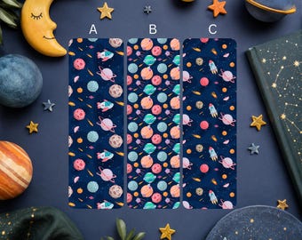 Space Bookmarks: Planets Rockets Astronomy Gift