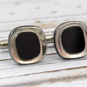 Irregular Square - Vintage glass button cufflinks, wedding, groomsman, groom, father cufflinks