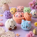 Animal Dumpling Amigurumi  Pattern PDF | Mini Plush Food with Basket | Cute Surprise Gift Box | Beginner Digital Download