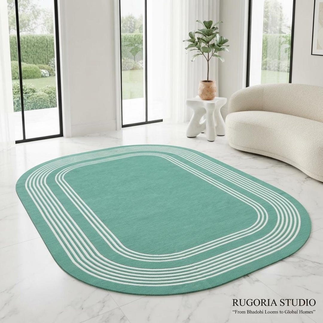 Solid Color Wool Rug, Modern Minimalist Area Carpet RUGORIA STUDIO - Etsy
