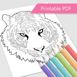 Tiger Coloring Page