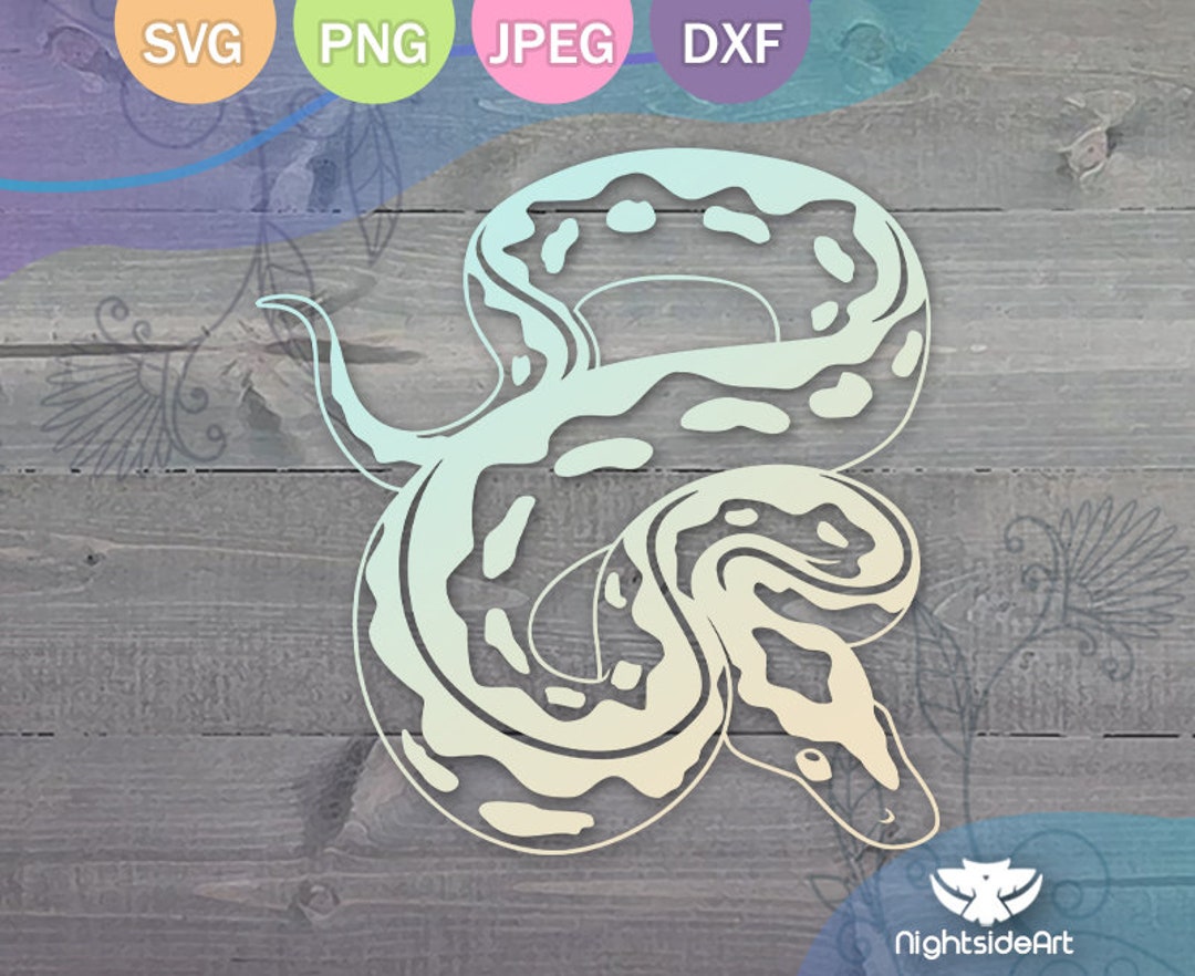 Ball Python Cut Files for Cricut and Silhouette .svg .png .jpg .dxf - Etsy