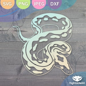 Ball Python Cut Files for Cricut and Silhouette .svg .png .jpg .dxf - Etsy