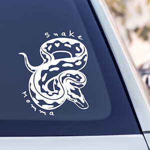 Ball Python Snake Momma Car Decal or Laptop Sticker