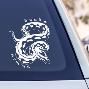 Ball Python Snake Momma Car Decal or Laptop Sticker